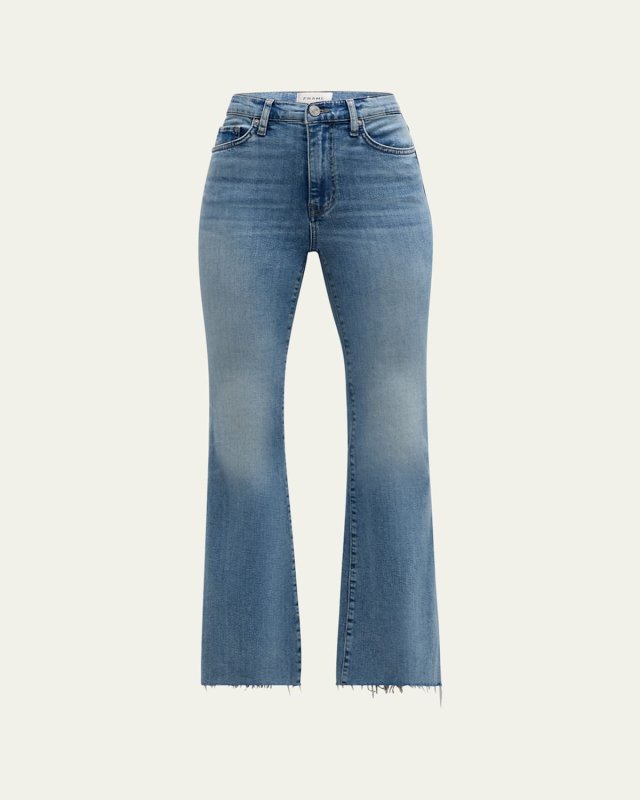 Le Easy Flare Raw Fray Jeans